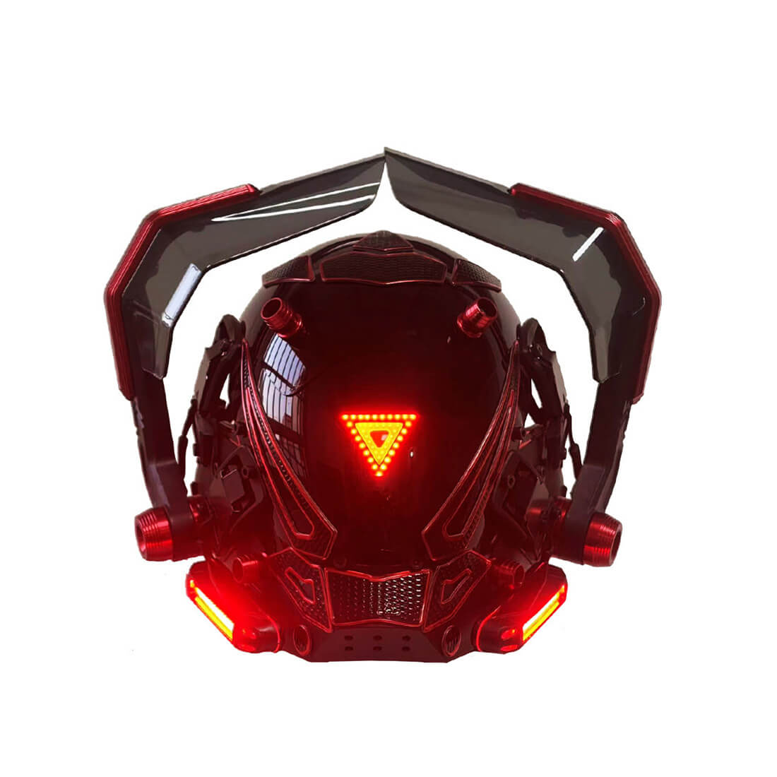 Cyberpunk Function Helmet Mask Cosplay Costume Props with LED Lights &  Decorative Pipes - NFSTRIKE