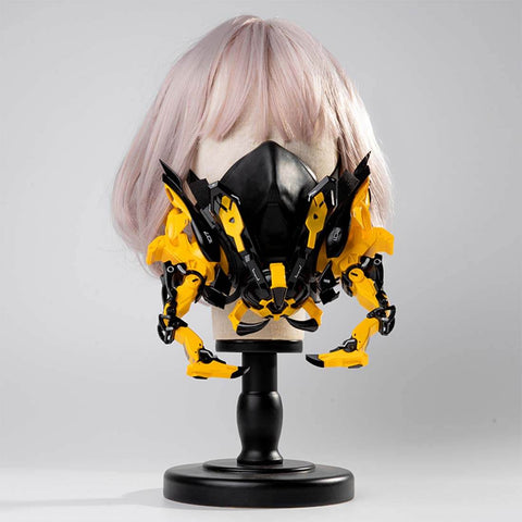 FuturFam-cyberpunk-bionic-beer-mask-with-headwear-hand-armors-halloween-cosplay-toys