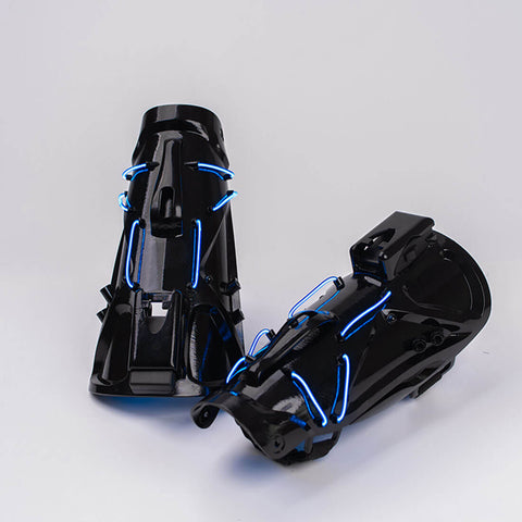 FuturFam-cyberpunk-blue-light-winged-mask-with-gloves-wrist-armor-halloween-tech-costume