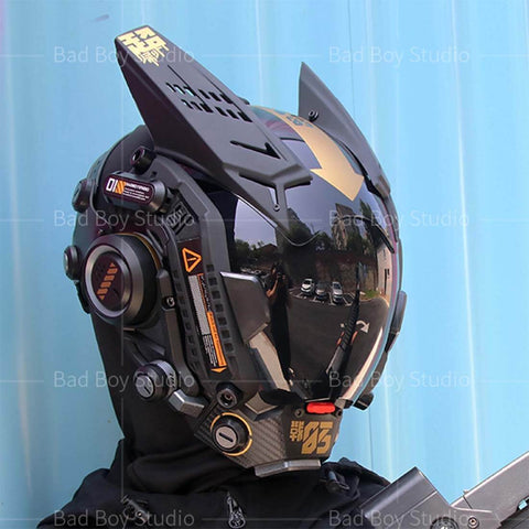 Cyberpunk Future Techwear Colorful Mask Cosplay Costume Props for Men