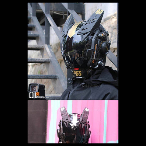 Cyberpunk Future Techwear Colorful Mask Cosplay Costume Props for Men