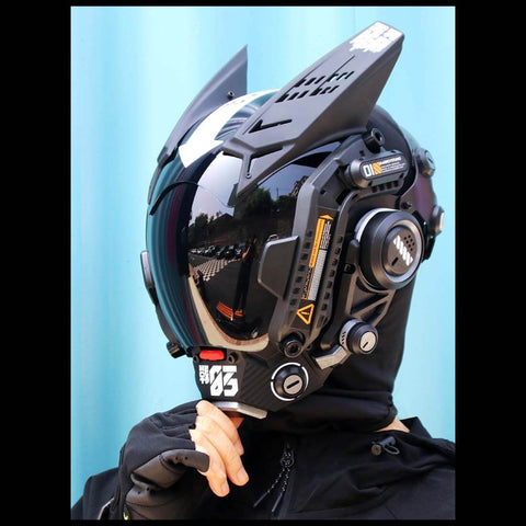 Cyberpunk Future Techwear Colorful Mask Cosplay Costume Props for Men