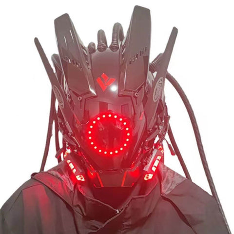 FuturFam-cyberpunk-goth-mask-with-red-light-dreadlock-cosplay-costume-props-for-men