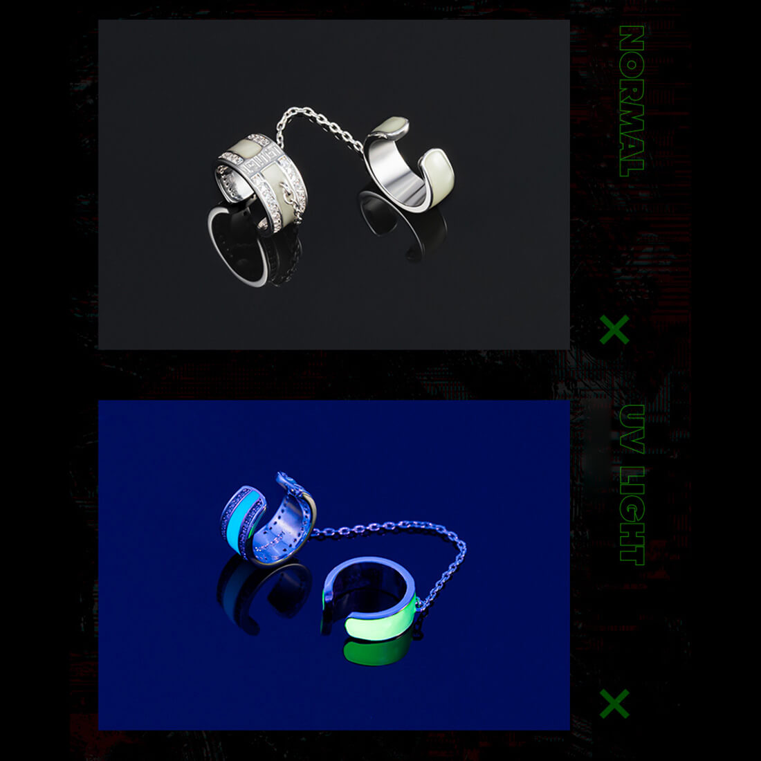 FuturFam-cyberpunk-hiphop-glowing-diamond-silver-ear-clip-cosplay-gifts-for-mens-1pcs