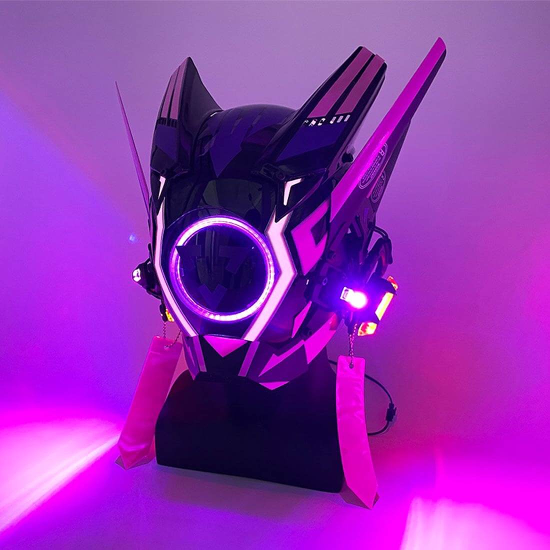 FuturFam-cyberpunk-mask-mech-with-pink-streamers-light-cosplay-prop-for-halloween-party