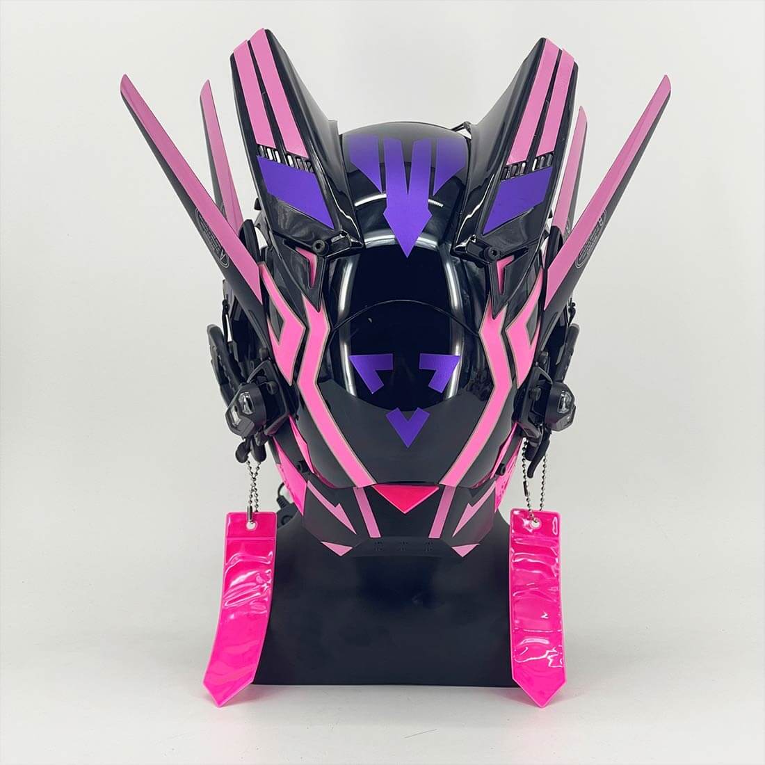 FuturFam-cyberpunk-mask-mech-with-pink-streamers-light-cosplay-prop-for-halloween-party