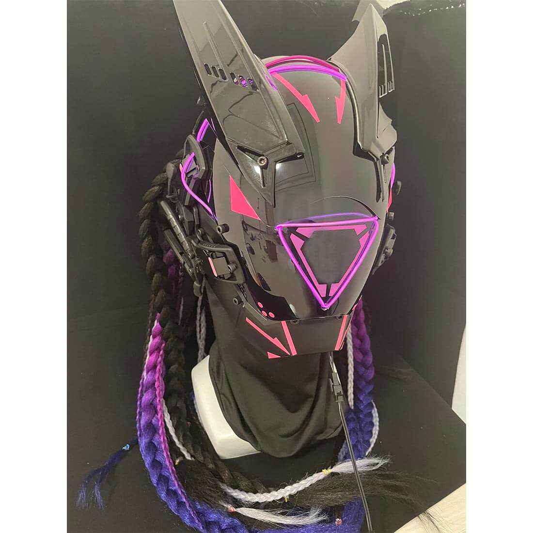 FuturFam-cyberpunk-mask-with-colorful-revenge-warrior-dreadlocks-carnival-gifts-for-men