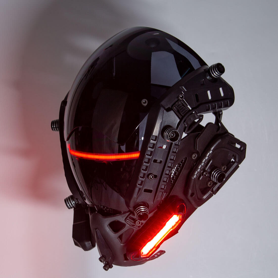 FuturFam-cyberpunk-mech-tactical-mask-with-lights-horns-carnival-props-cosplay-costume