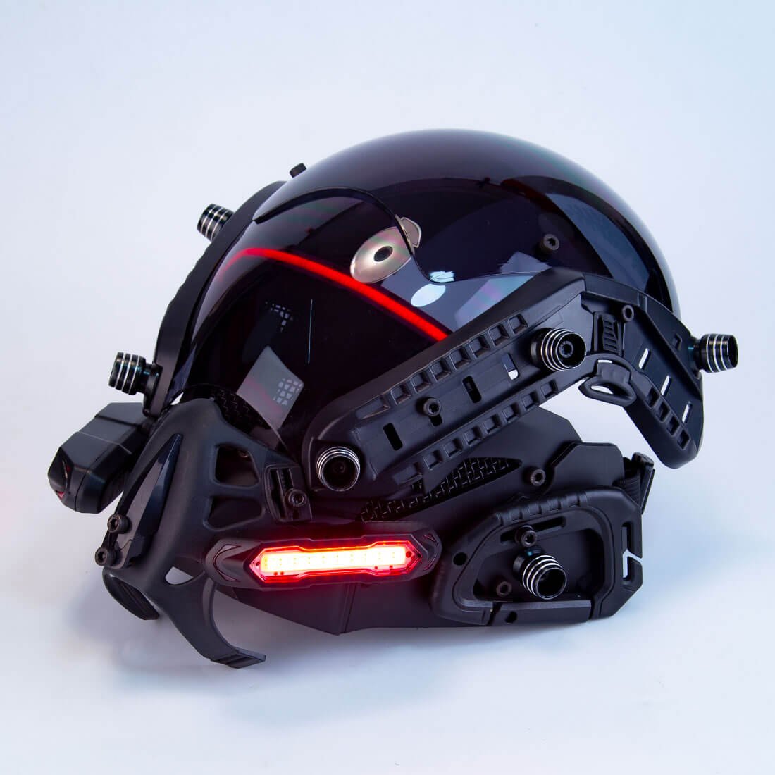 FuturFam-cyberpunk-mech-tactical-mask-with-lights-horns-carnival-props-cosplay-costume