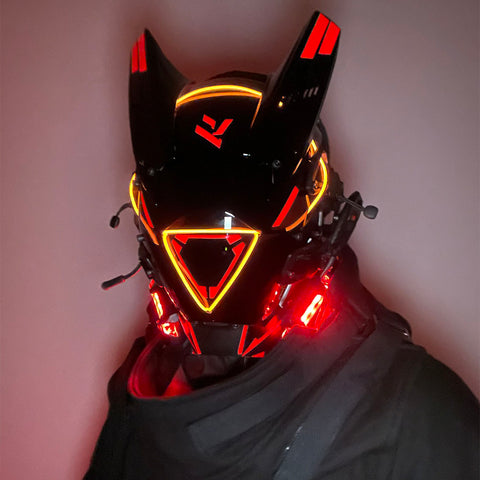 FuturFam-cyberpunk-tactical-mask-with-lights-horns-cosplay-costume-props-for-men