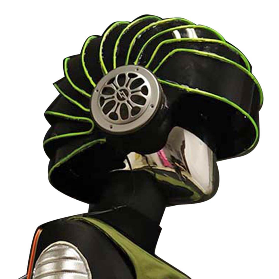Future CyberPunk Helmet Mask with Light Cosplay Costume Props
