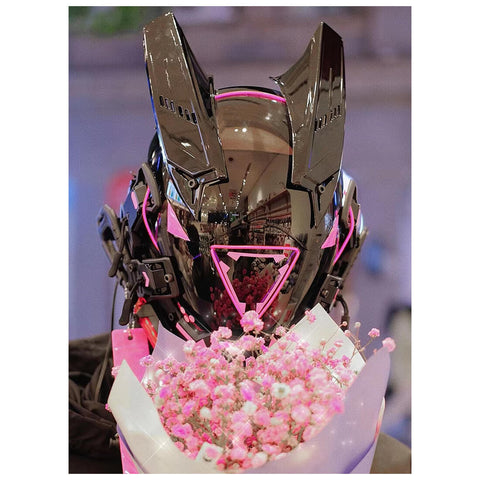 FuturFam-goth-cyberpunk-mask-with-lights-pink-horns-cosplay-costume-props-for-men