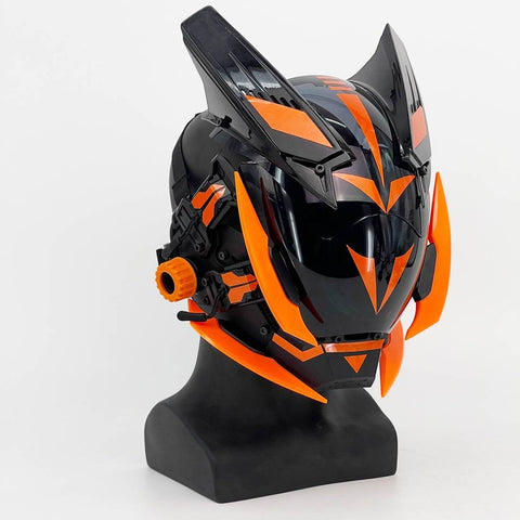 FuturFam-orange-black-tech-mask-cosplay-prop-round-light-for-halloween-party