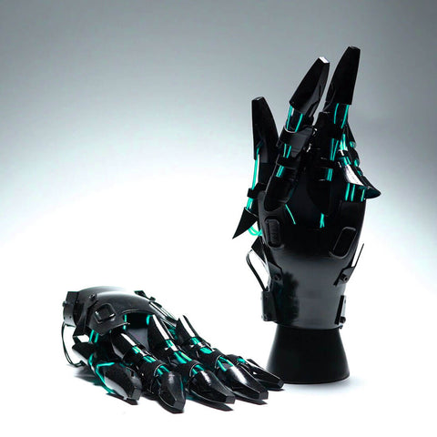 FuturFam-sci-fi-mech-cyberpunk-gauntlet-cosplay-prop-for-halloween-parties-green