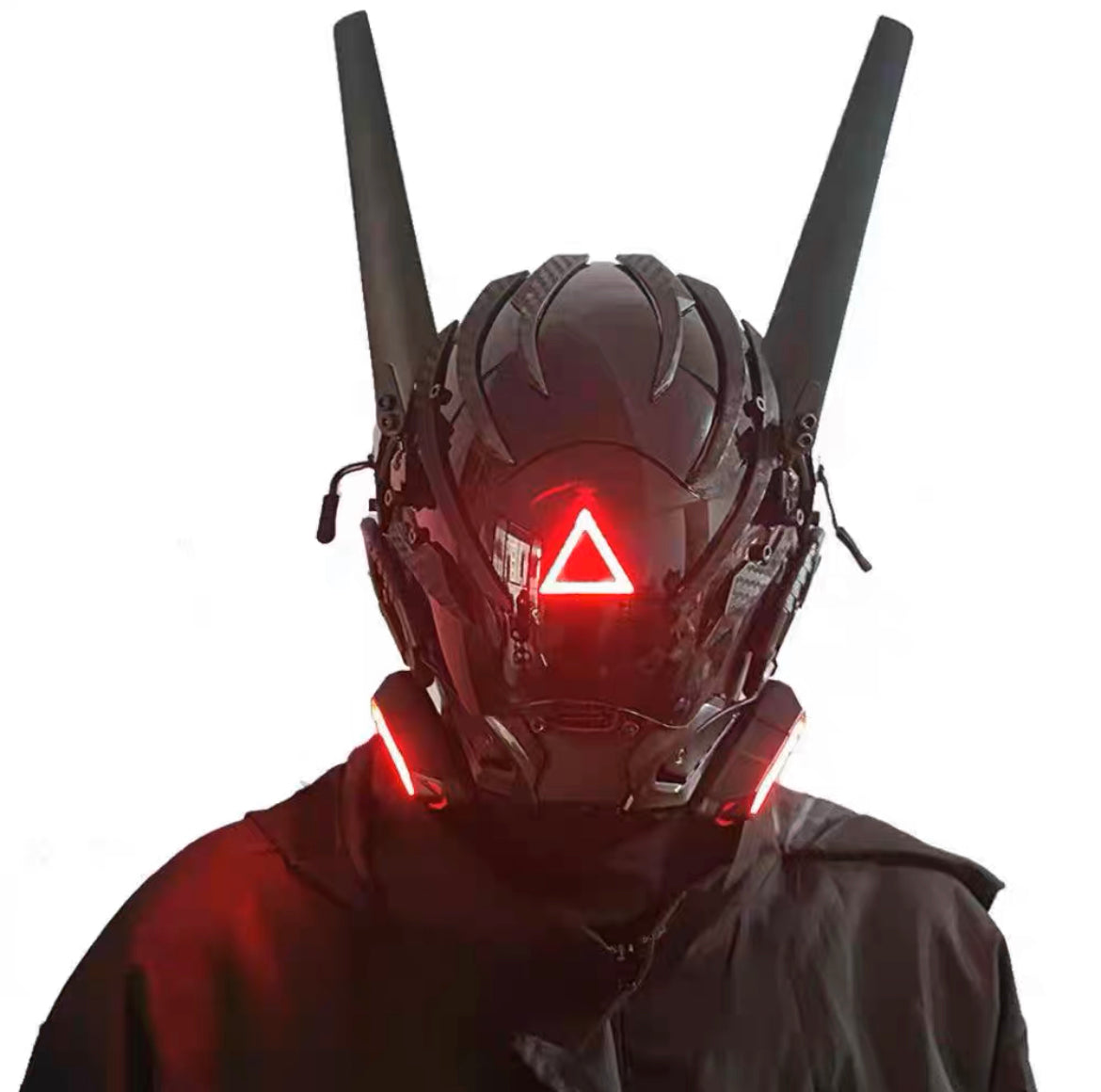 Cyberpunk Helmet Of Wraiths Voidwalker Mask With Rechargeable Light