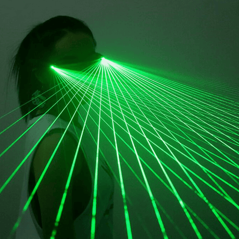 Laser Sunglasses Cyberpunk Tech Costume Prop for Halloween Cosplay Party