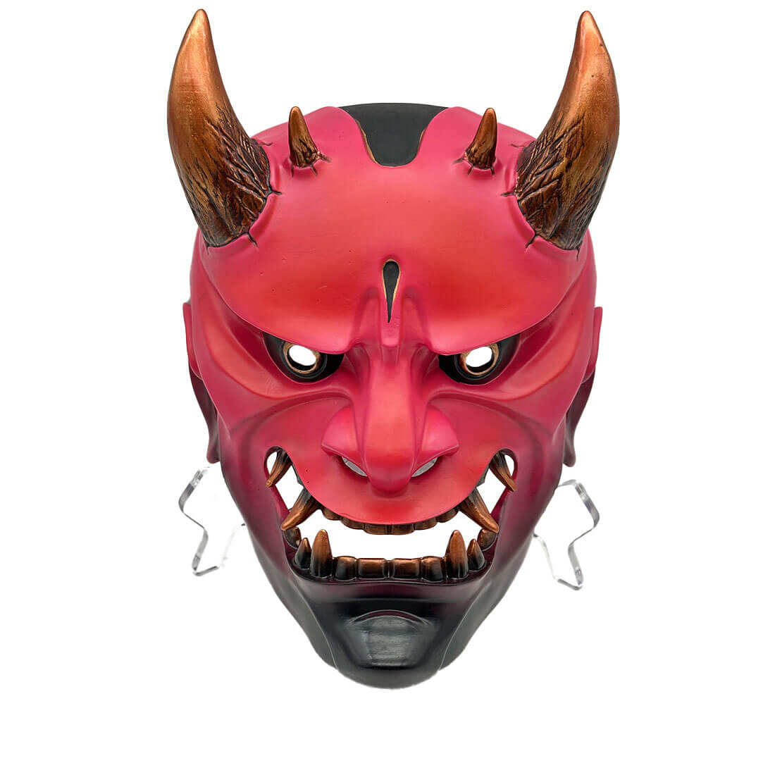 short-horn-hannya-demon-oni-mask-painted-pendant-ornament-halloween-cosplay-prop