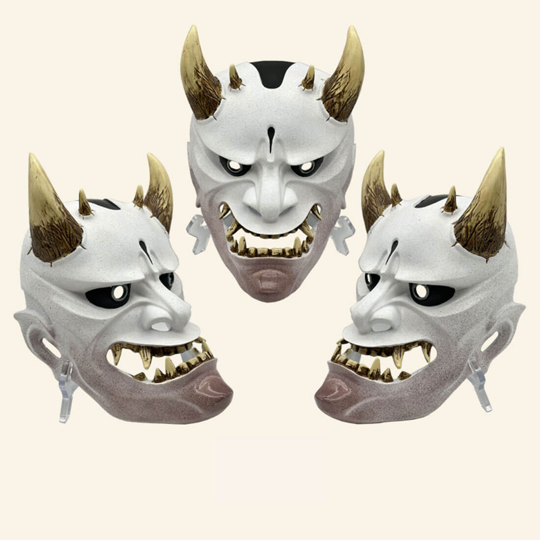 short-horn-hannya-demon-oni-mask-painted-pendant-ornament-halloween-cosplay-prop